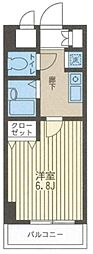 S-FORT舞浜 1Kの間取図画像