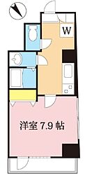 アース向ヶ丘 1Kの間取図画像