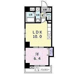 ヴィレ南千住 1LDKの間取図画像