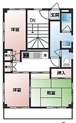 グランデ十条 3Kの間取図画像
