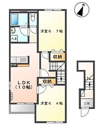 ウインドアベニュー 2LDKの間取図画像