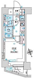 リヴシティ初台 6階1Kの間取り