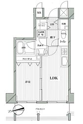 ジュイール桜イースト 1LDKの間取図画像