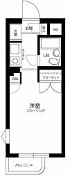 サンパレス中野 ワンルームの間取図画像