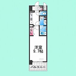 スペチアーレ堺 1Kの間取図画像