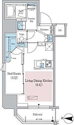 Urbanex錦糸公園 1LDKの間取図画像
