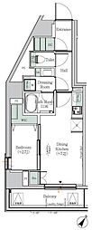 ONEROOFResidence木場West 1DKの間取図画像