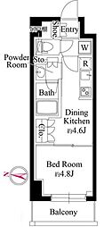 GRANPASEO清澄白河2 1DKの間取図画像
