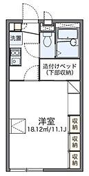 レオパレスマロンハイツ II 1階1Kの間取り