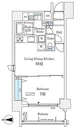 アーバンプレミア秋葉原 1LDKの間取図画像