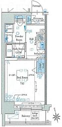 グラントゥルース馬込 1Kの間取図画像
