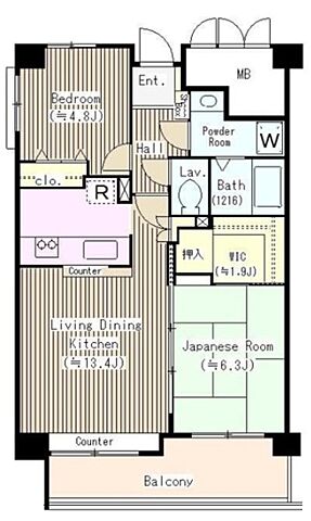 ホームズ でお部屋探し ミ アモール 2階 2ldk 賃料12 9万円 58 賃貸マンション住宅情報 物件番号 取扱い不動産会社 株式会社アエラス アエラス松戸店