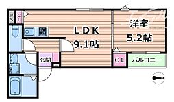 間取図画像 1LDK
