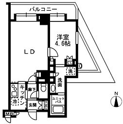 レジディア中落合 5階1LDKの間取り