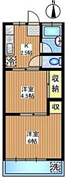 コーポ81 2Kの間取図画像