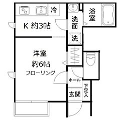 クレール・T 1Kの間取図画像
