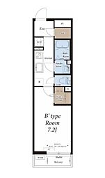 横浜市営地下鉄ブルーライン 立場駅 徒歩7分の賃貸マンション 3階1Kの間取り