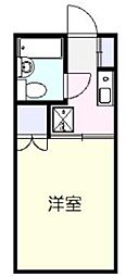 ワンククレ世田谷 1Kの間取図画像
