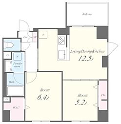 サントゥール駒込 3階2LDKの間取り