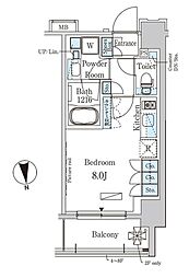 パークアクシス大森 ワンルームの間取図画像