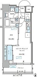パークアクシス大森山王 1LDKの間取図画像