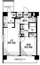 間取図画像 1LDK