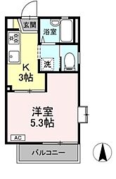 サンクレストせど 1Kの間取図画像