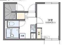 レオネクストアメニティー清水 1Kの間取図画像