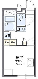 レオパレスポートサイド 1Kの間取図画像