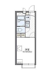 レオパレス匠 1Kの間取図画像