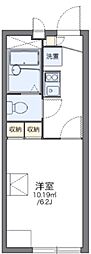 レオパレスグレイスパティオ 1Kの間取図画像
