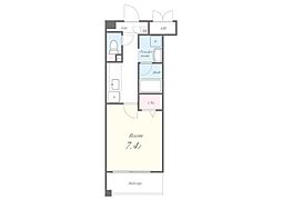 フローリッシュ 1階1Kの間取り