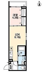robot home 京成小岩II 1LDKの間取図画像