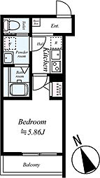 GRADUS北初富 1Kの間取図画像