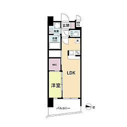 JR東海道・山陽本線 神戸駅 徒歩11分の賃貸マンション 11階1LDKの間取り