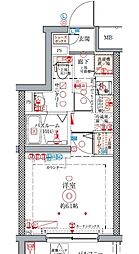 クレヴィスタ方南町2 1Kの間取図画像