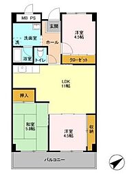 間取図画像 3LDK