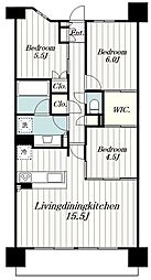 ザ・パークハウス上麻生 1階3LDKの間取り