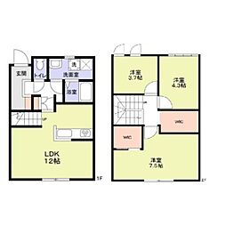 フォレストメゾンのざき 3LDKの間取図画像