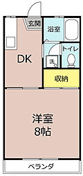 間取図画像 1DK