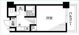 DuoFeel島津山 ワンルームの間取図画像
