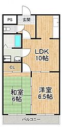 ソファイン深井 2LDKの間取図画像