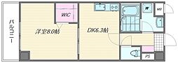 アーバンライフ松田 1DKの間取図画像