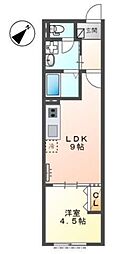 ファミリア池上 1LDKの間取図画像