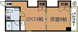 関根ビル 1DKの間取図画像