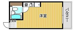 シティパーク薬院 ワンルームの間取図画像