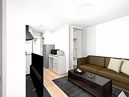 メゾン・ドゥ・イロンデール 203 2階1LDKのリビング/ダイニング