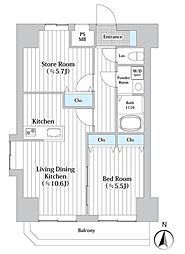 MO.AI川崎西口 1SLDKの間取図画像