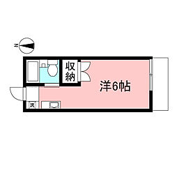 アーネスト百合ケ丘 ワンルームの間取図画像