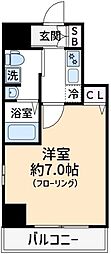 リヴシティ両国壱番館 1Kの間取図画像